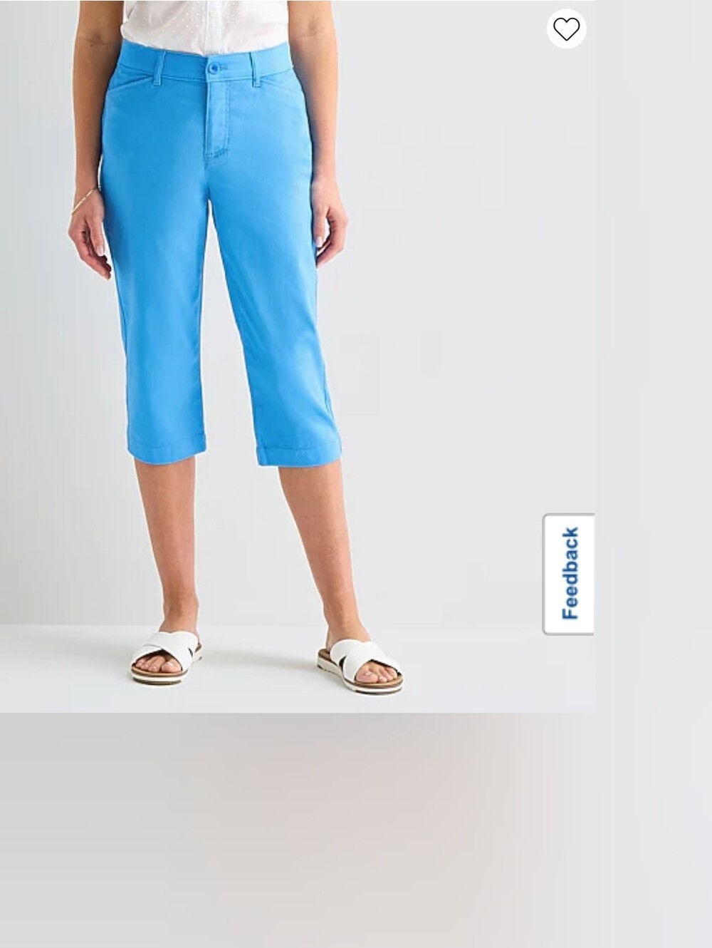 Blue Capris - mid-rise